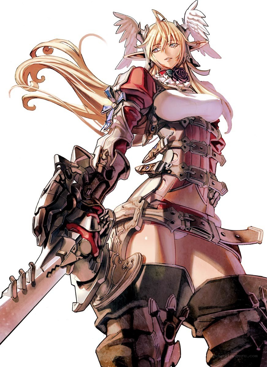 female warrior with sword