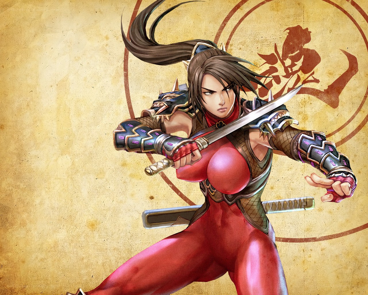 female warrior with sword