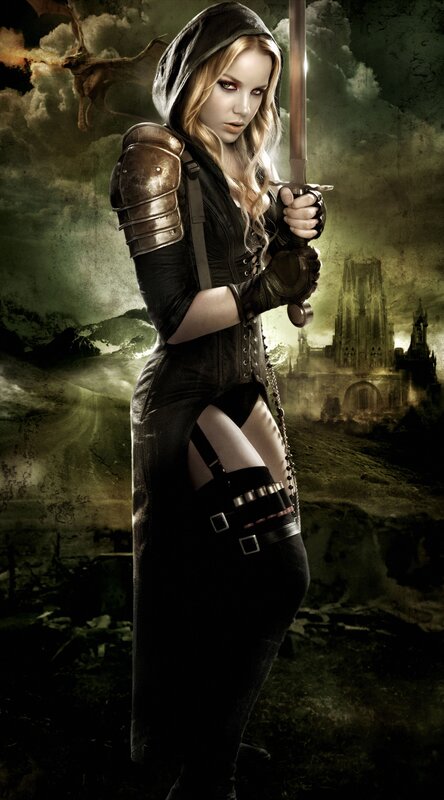 female warrior with sword