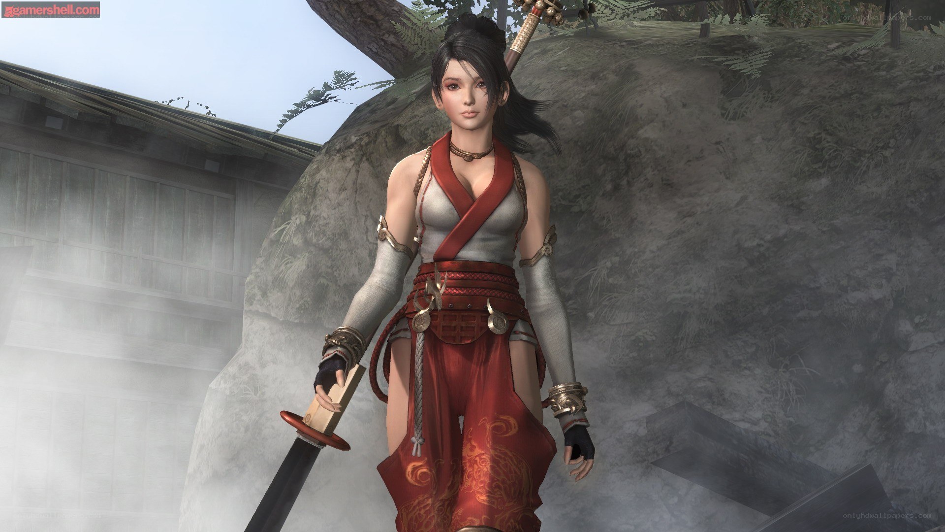 female warrior with sword