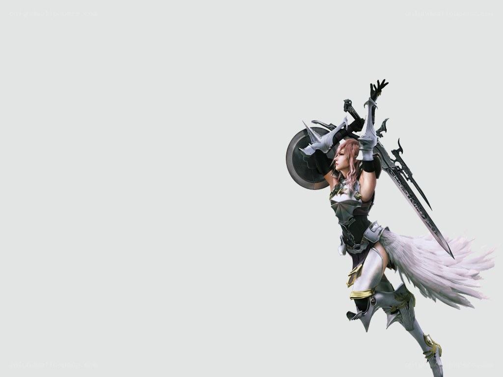 female warrior with sword and shield
