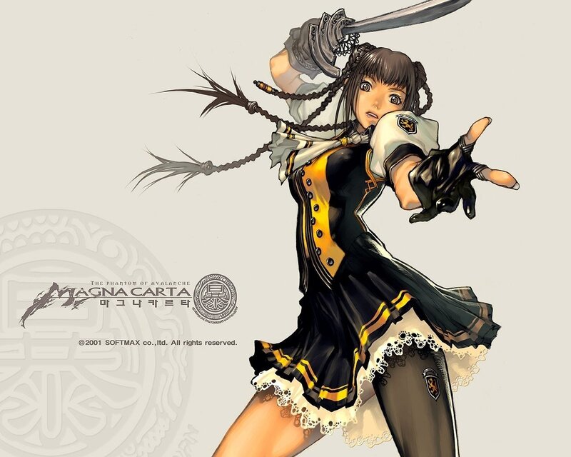 Female Warrior with Sword — Black, Action