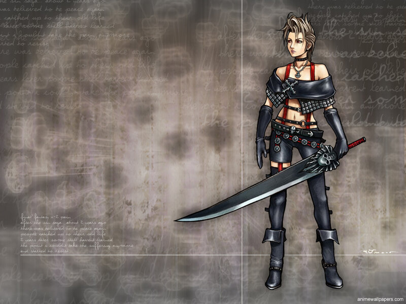 Female Warrior with Sword — Black, Dramatic, Digital Art, Armor, Text