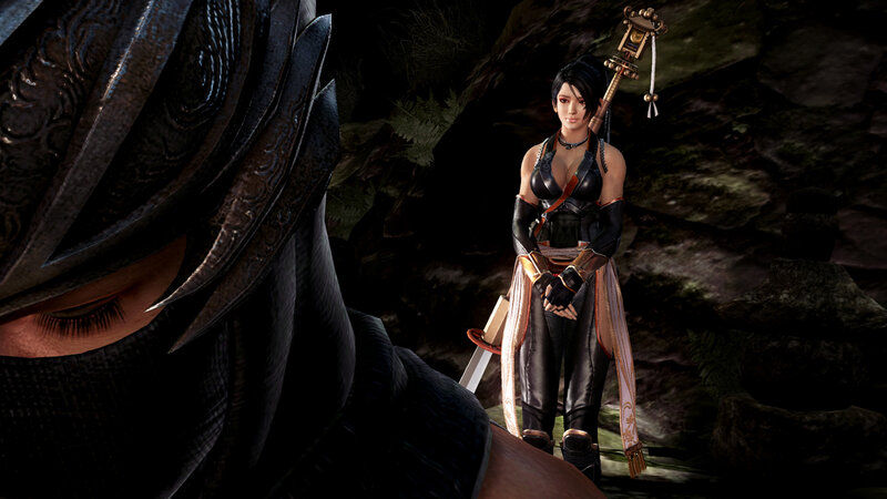 Female Warrior with Sword — Black, Dramatic, Night, 3d Render, Ninja