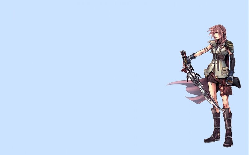 Female Warrior with Sword — Blue, Dramatic, Anime, Armor, Cape