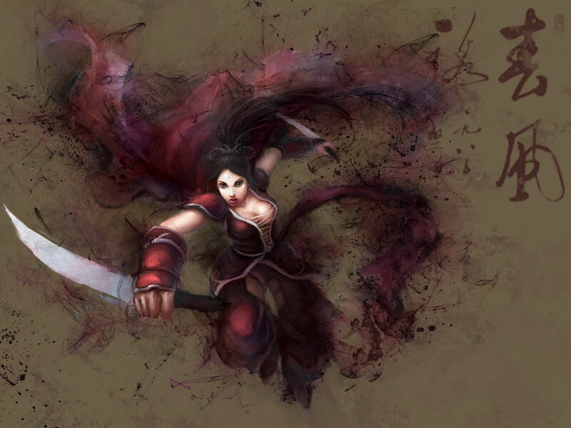 Female Warrior with Sword — Brown