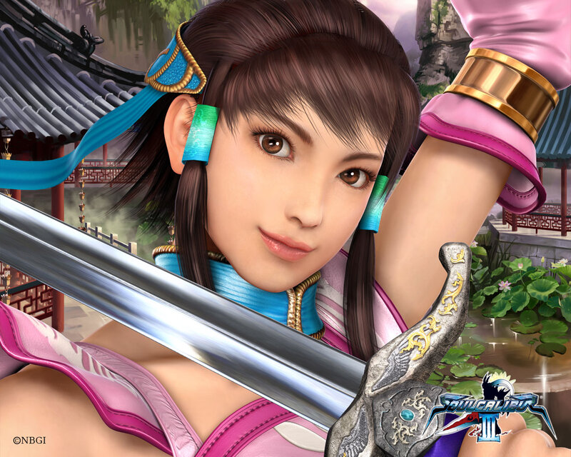 Female Warrior with Sword — Pink, Confident