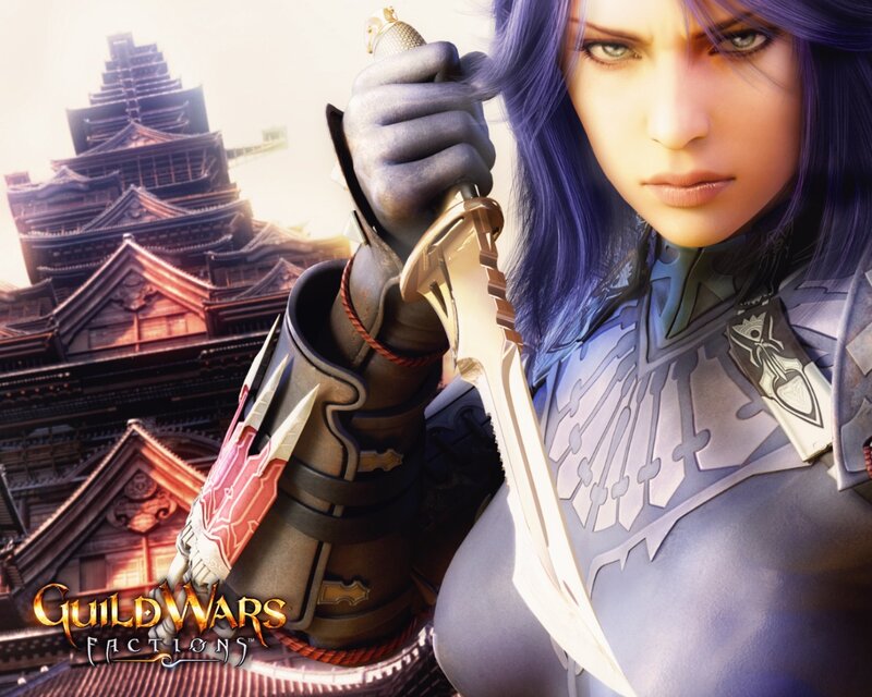 Female Warrior with Sword — Purple, Dramatic, Afternoon, Digital Art, Armor