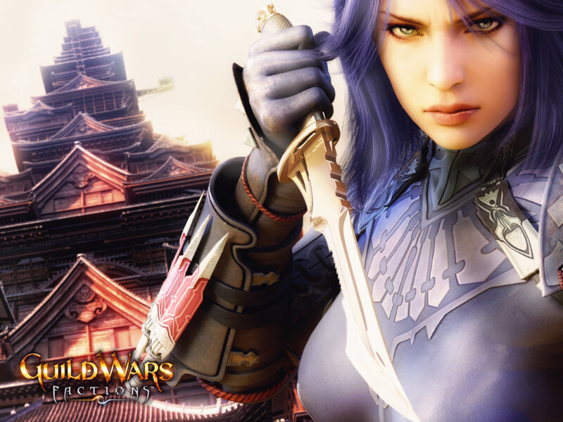 Female Warrior with Sword — Purple, Dramatic, Sunset, Digital Art, Armor, Castle, Silver
