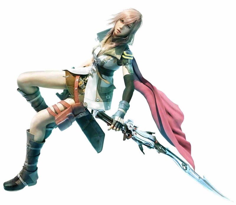 Female Warrior with Sword — White, Confident