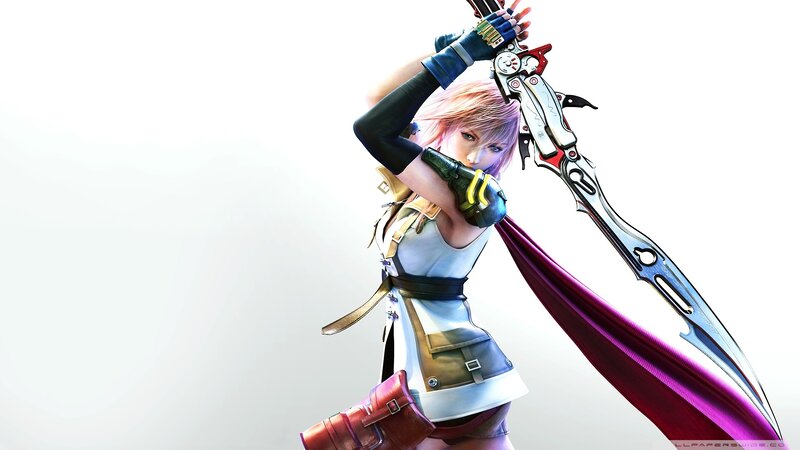 Female Warrior with Sword — White, Dramatic, Digital Art, Cape