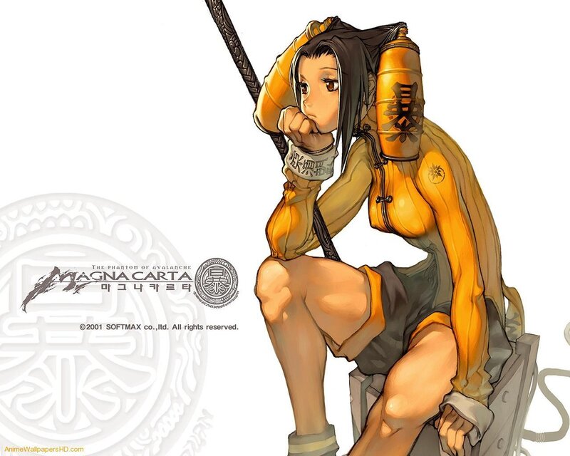 Female Warrior with Sword — Yellow