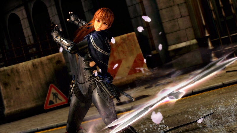 Female Warrior with Swords — Black, Action