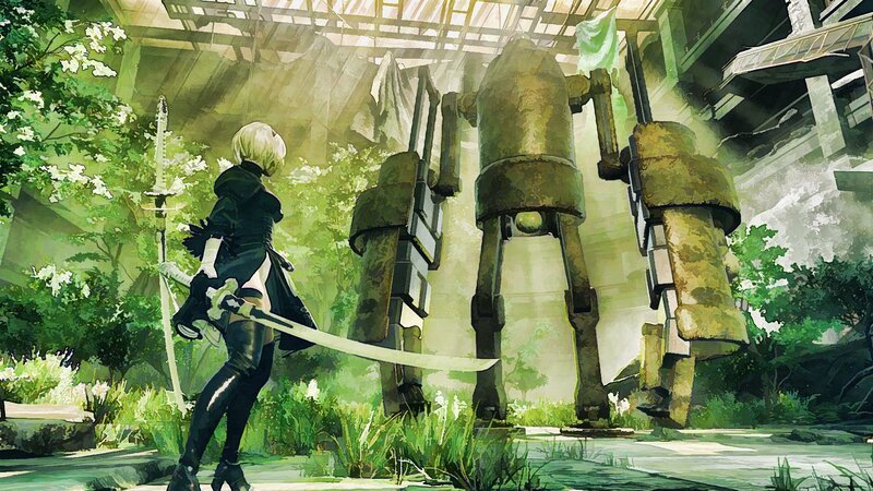 Female Warrior with Swords — Green, Dramatic, Afternoon