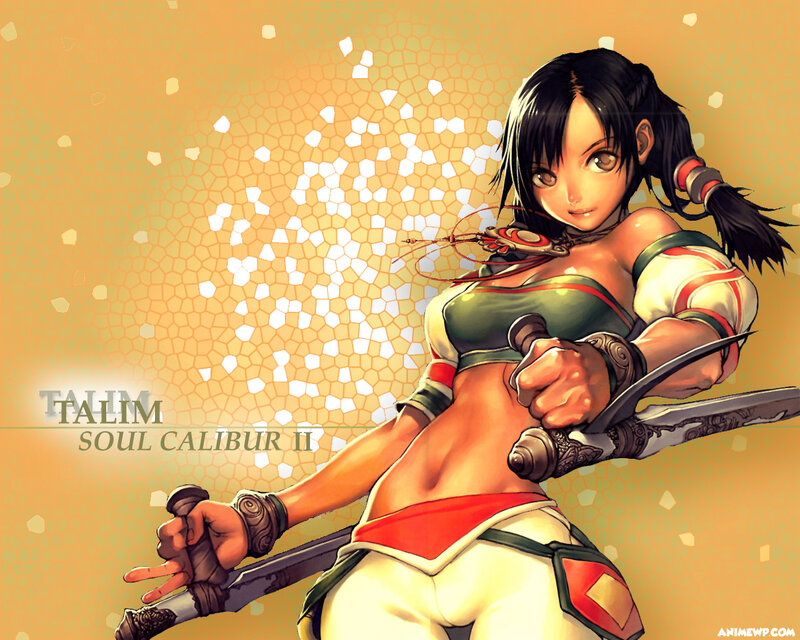 Female Warrior with Swords — Yellow, Confident