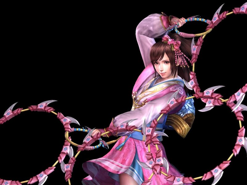 Female Warrior with Weapon — Pink