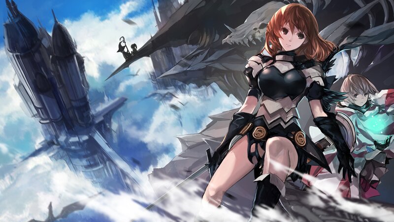 Female Warrior with Wings — Blue, Dramatic, Afternoon