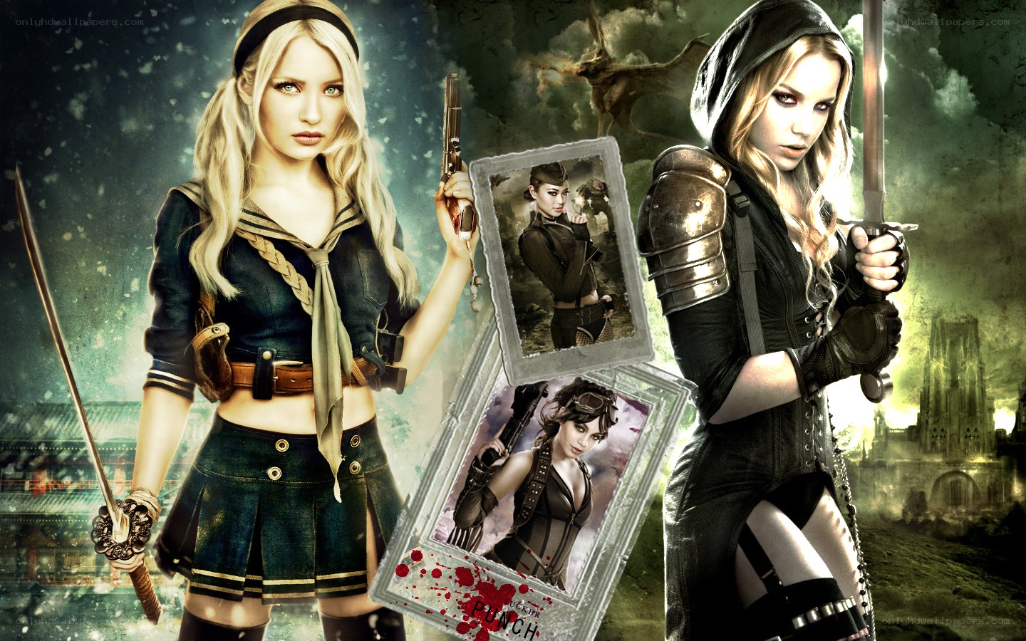 female warriors in action