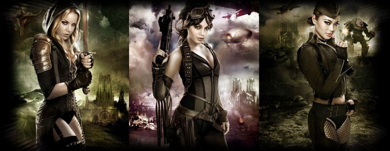 female warriors in fantasy armor