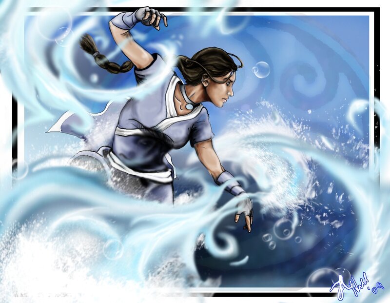 Female Waterbender — Blue, Dynamic