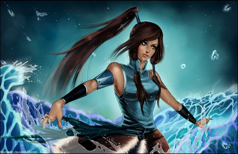 Female Waterbender — Blue