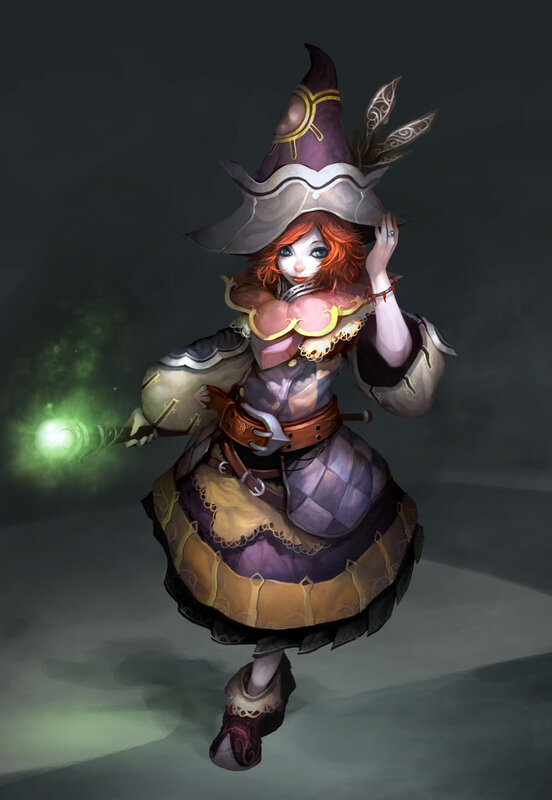 female wizard character
