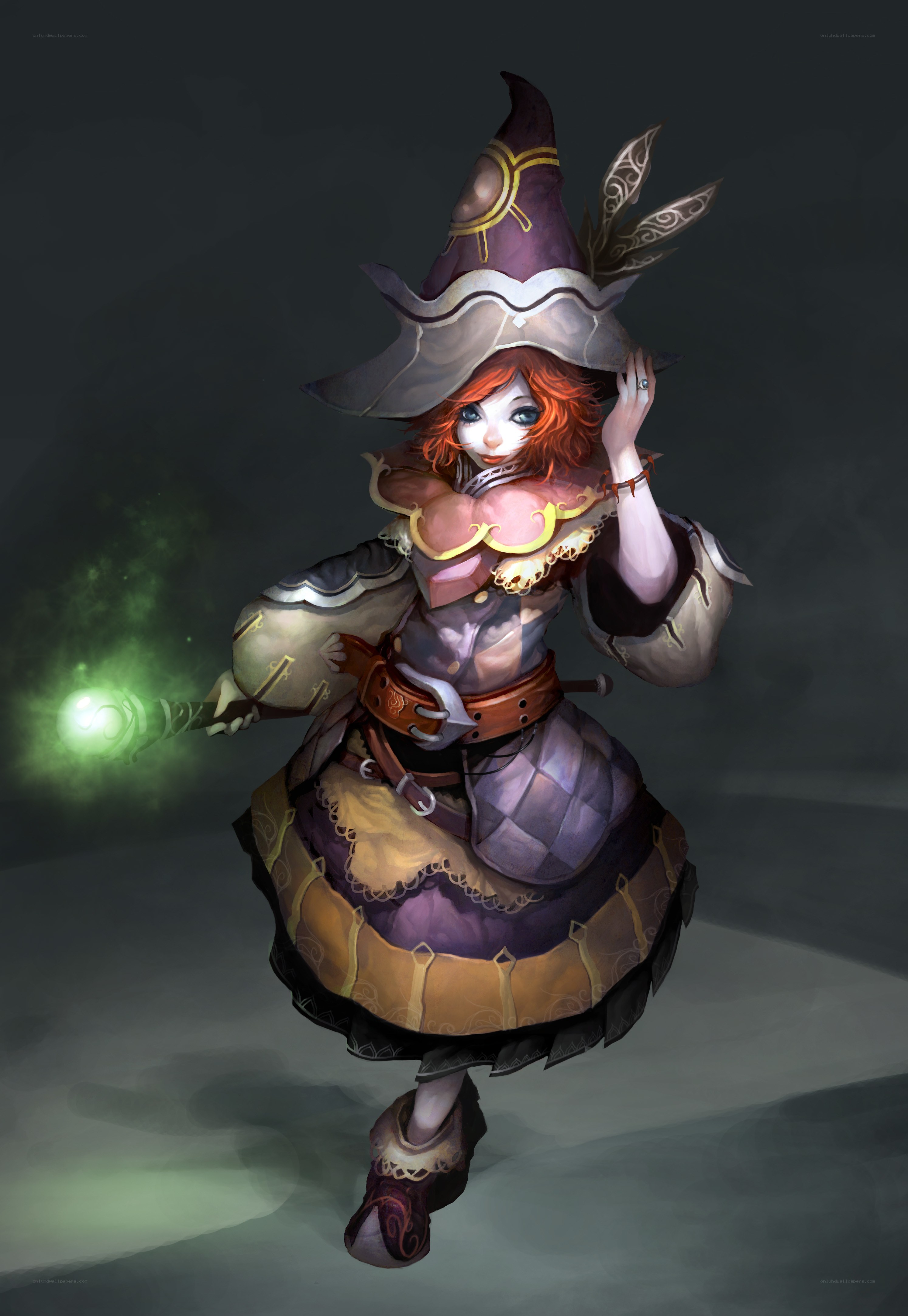 female wizard character