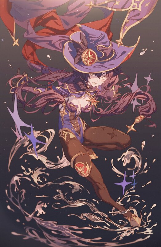Female Wizard in Motion