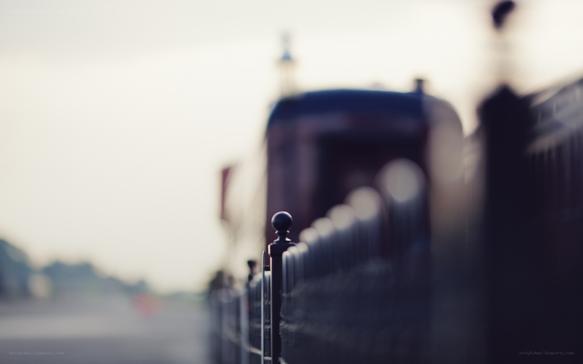 fence in soft focus