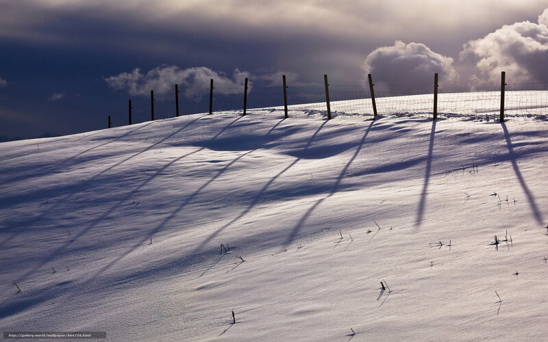 Fence on Snowy Hill