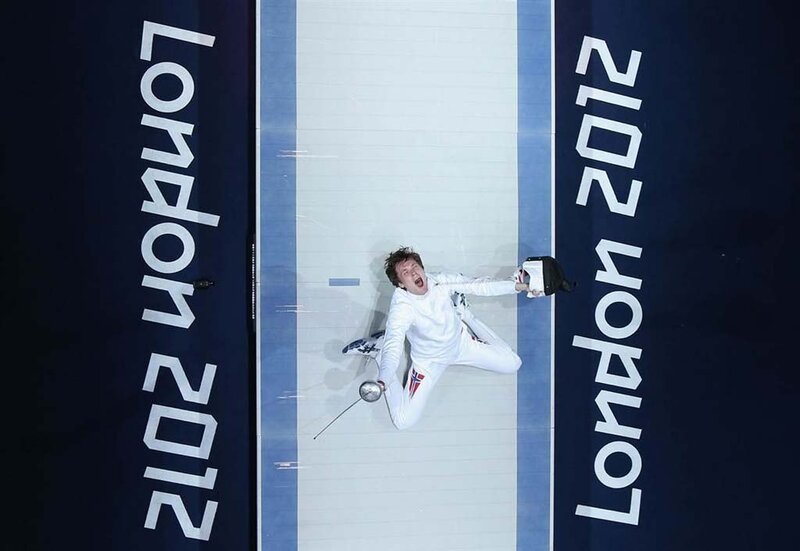 Fencer Celebrating Victory