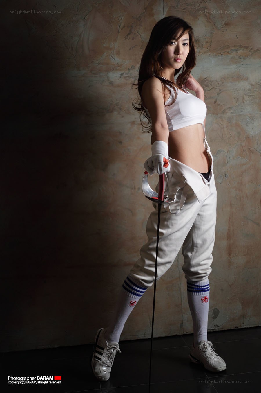 fencing athlete in uniform