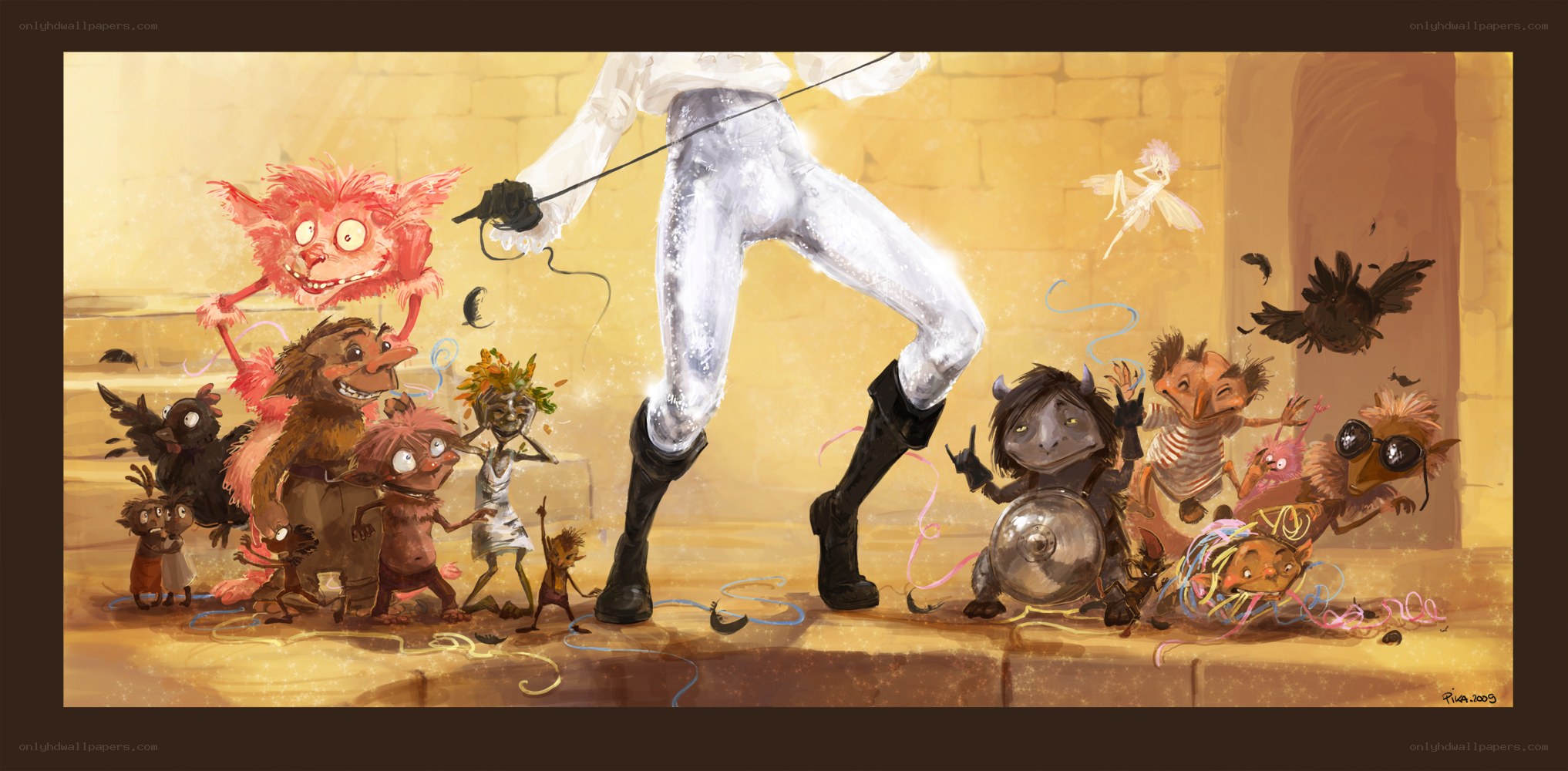 Fencing with fantastical creatures