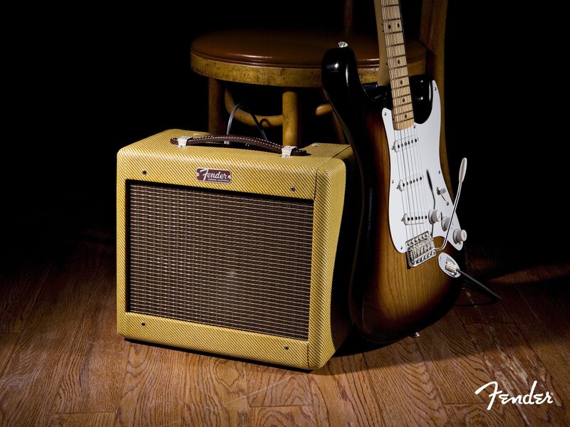 Fender guitar and amplifier