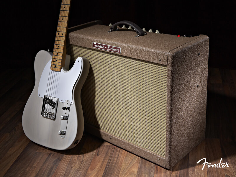 Fender guitar and amplifier