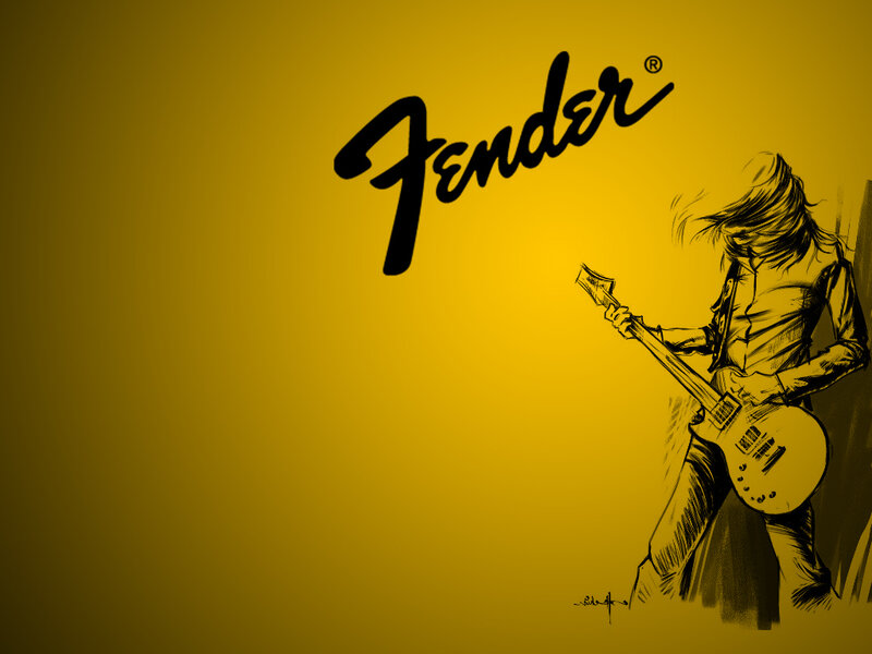 Fender guitar artist illustration