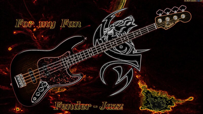 Fender Jazz Bass Guitar — Black