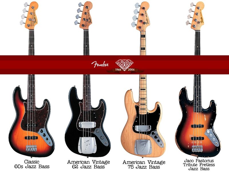 Fender Jazz Bass models