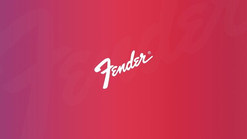 Fender Logo on Gradient