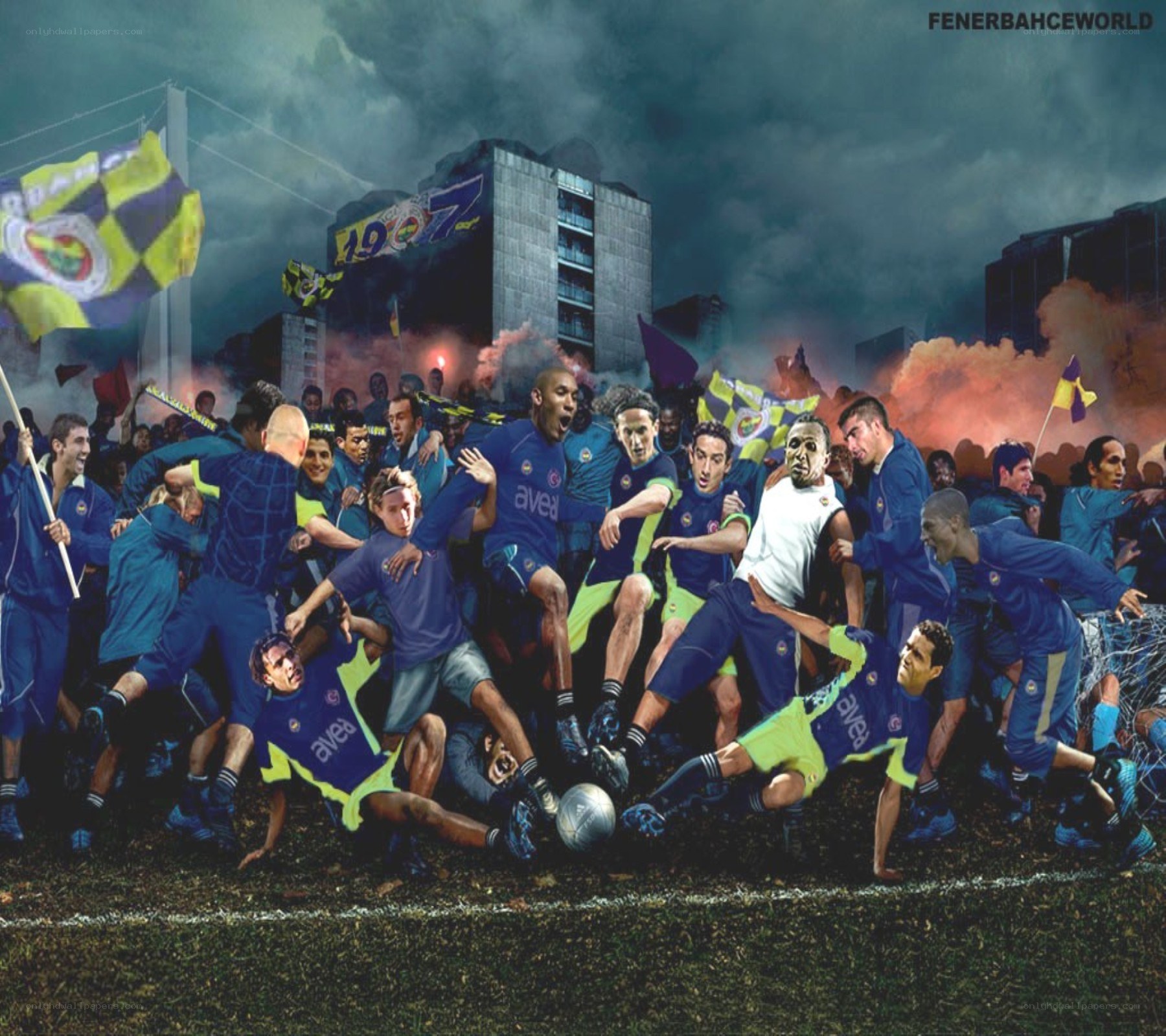Fenerbahçe celebration collage