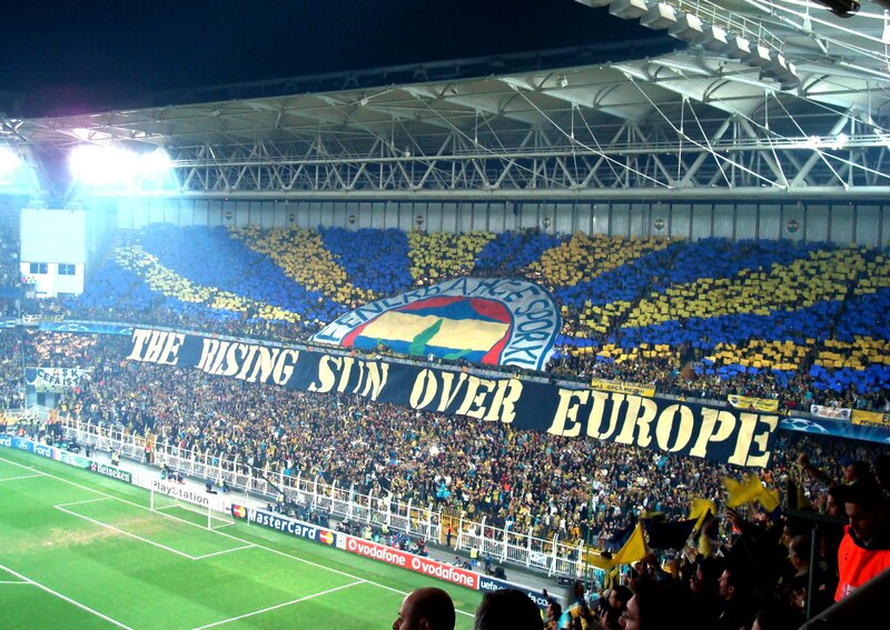 Fenerbahçe fans at stadium