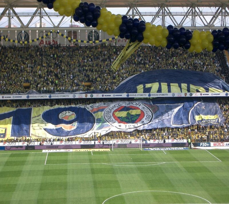 Fenerbahçe fans at stadium