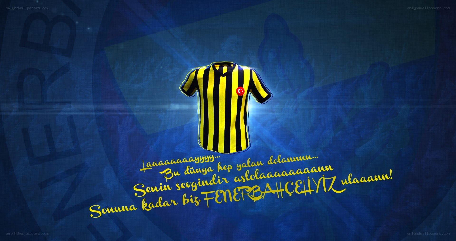 Fenerbahçe jersey with fan message