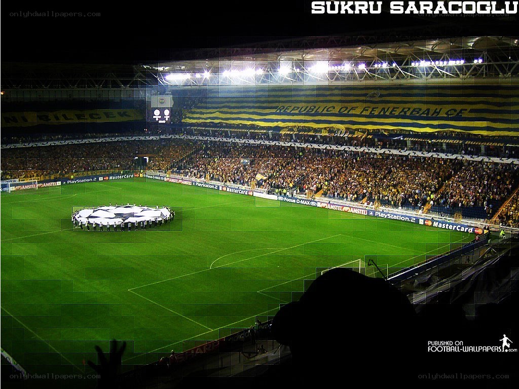 Fenerbahçe stadium at night