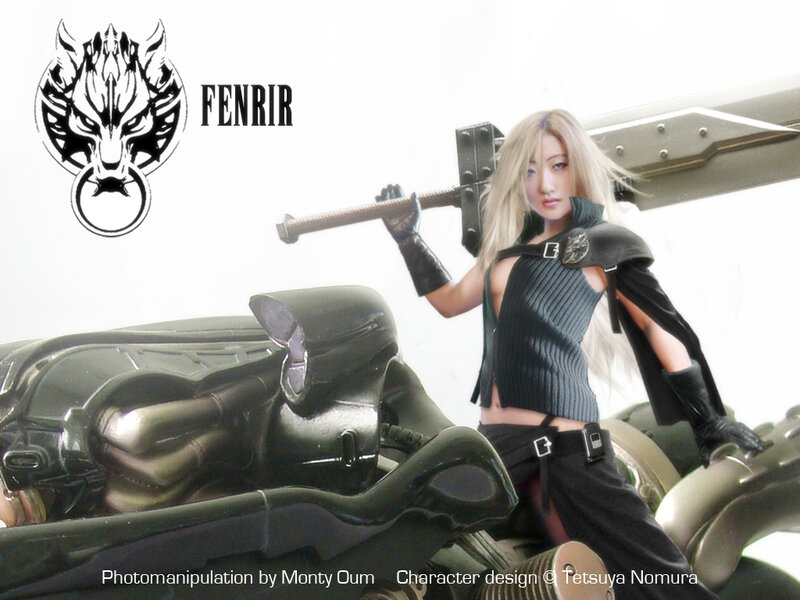 Fenrir character with sword
