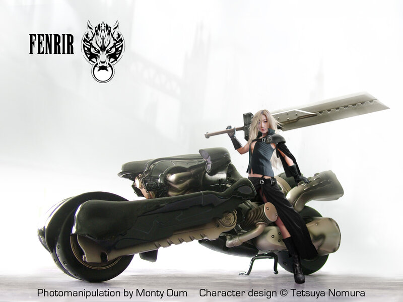 Fenrir motorcycle figure