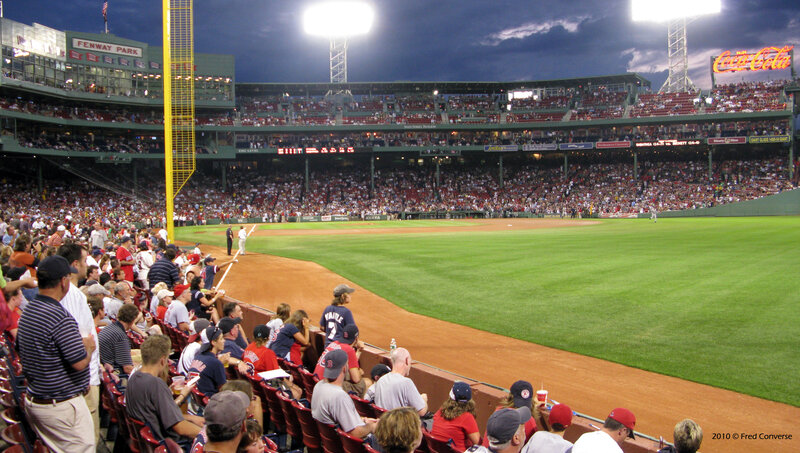 Fenway Park at night