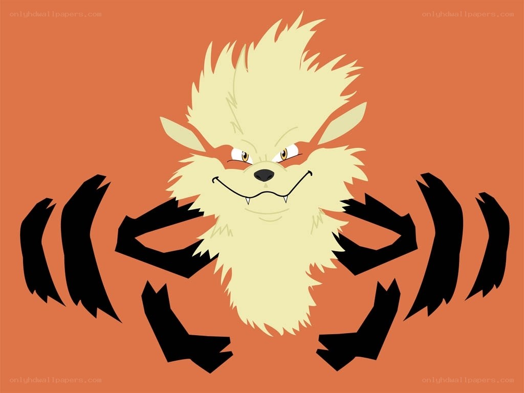 Feral Growlithe with claws