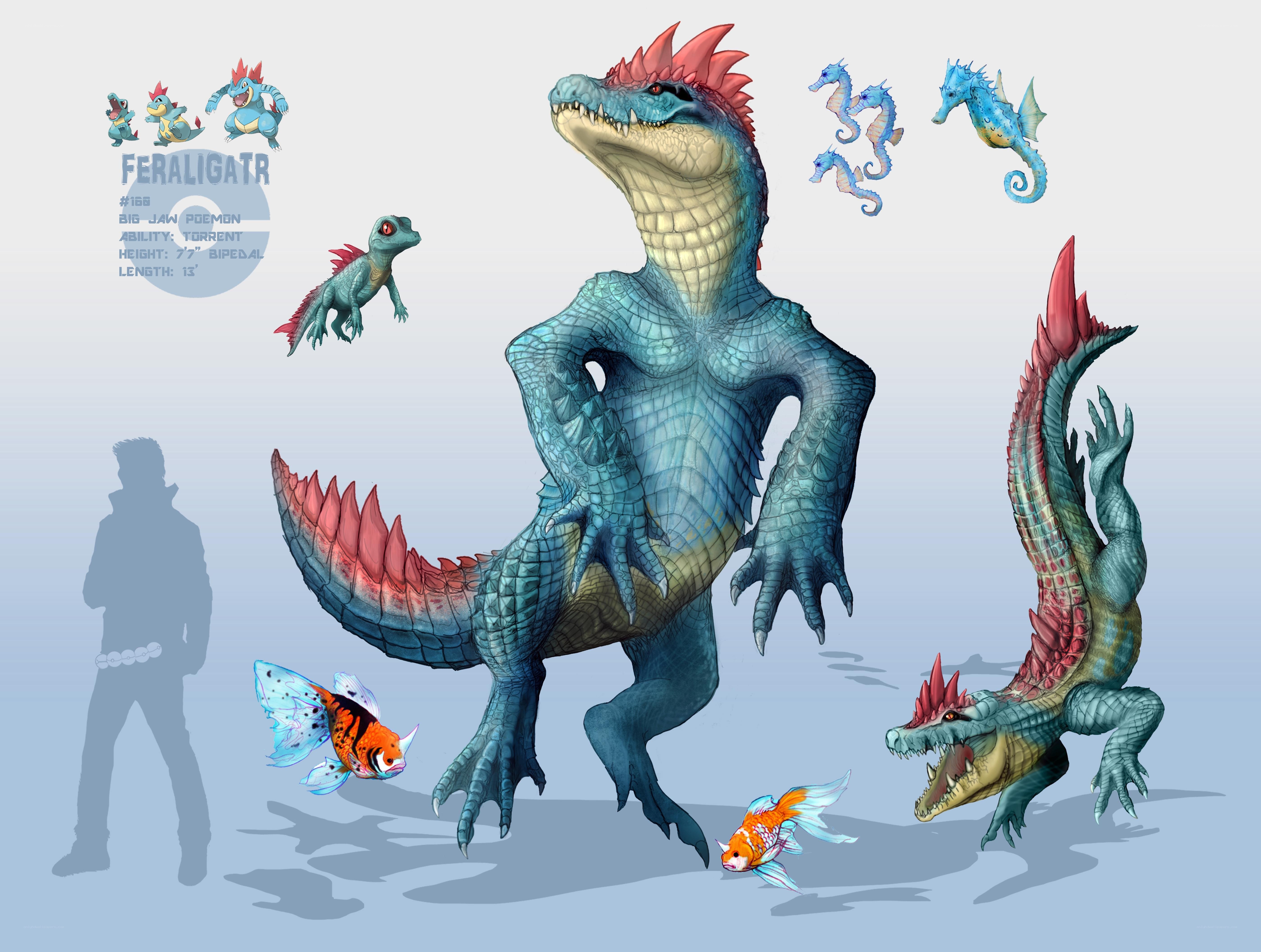 Feraligatr concept art