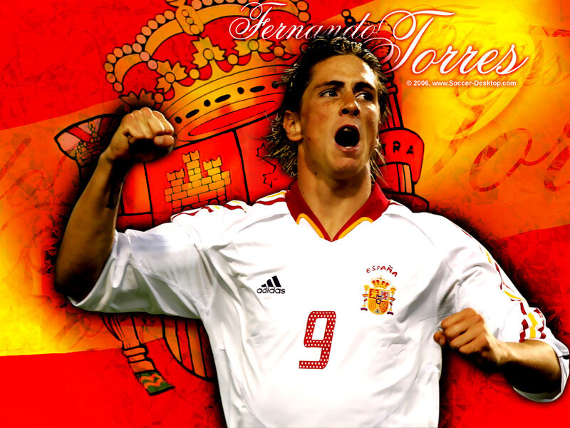 Fernando Torres Celebrating — Red